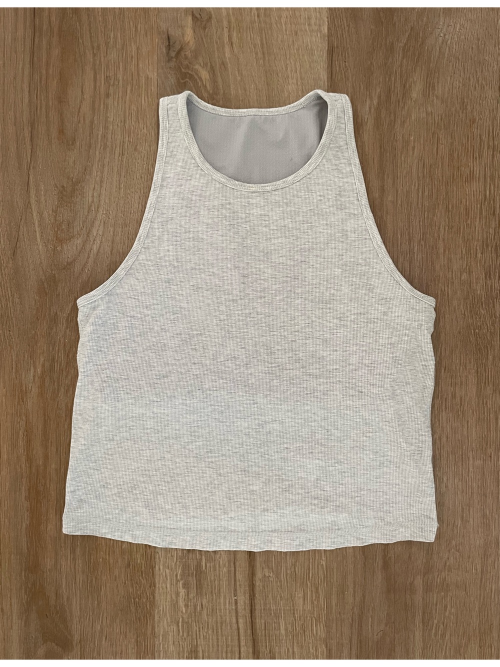 Vuori Pose Plyo Tank White Heather Grey